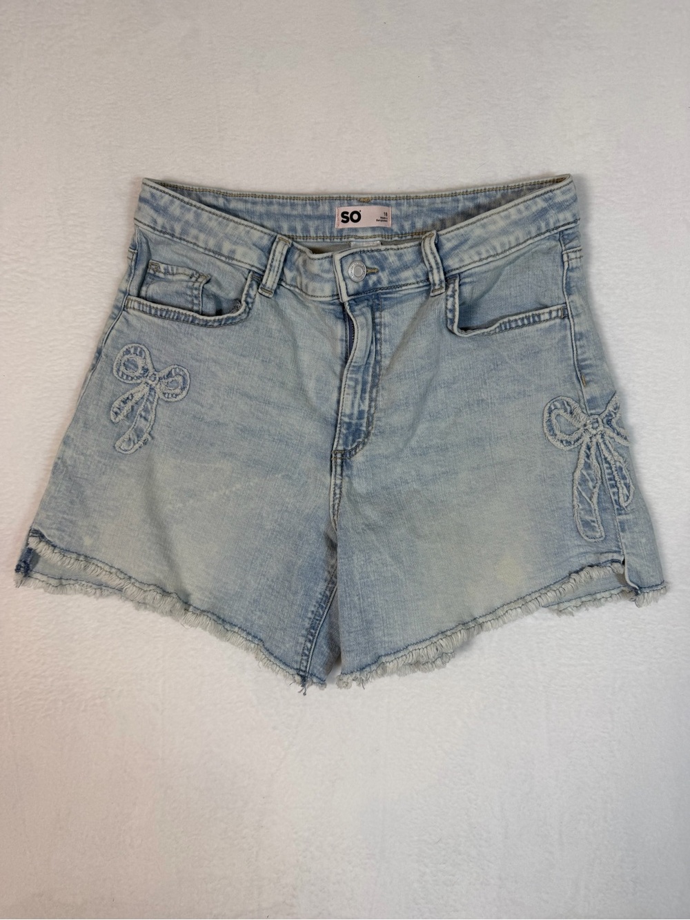 5‎ Pair Bundle of Youth Girls Denim Shorts Wonder Nation Cat Jack So Brand sz 18 - Picture 9 of 10
